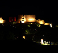 Hammershus bei Nacht