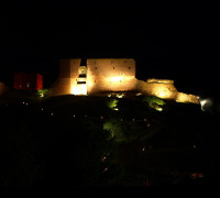 Hammershus bei Nacht
