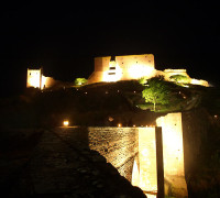 Hammershus bei Nacht