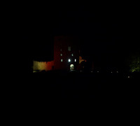 Hammershus bei Nacht