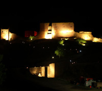 Hammershus bei Nacht