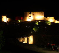 Hammershus bei Nacht
